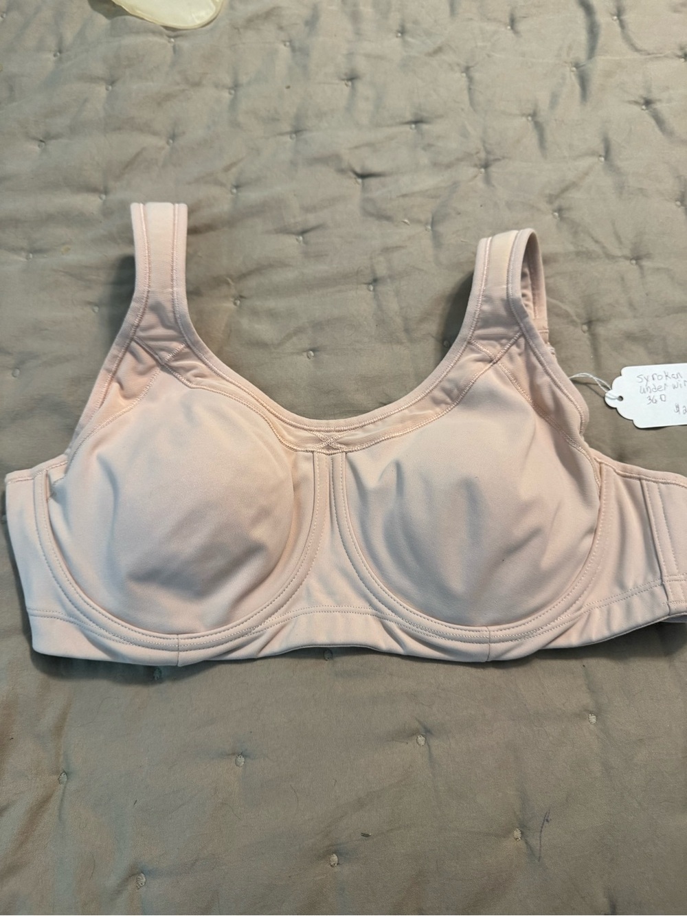 Supportive Full-Coverage Underwire Bra — Blush Pink